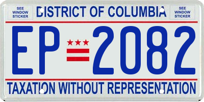 DC license plate EP2082