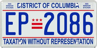 DC license plate EP2086