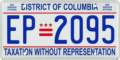 DC license plate EP2095