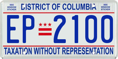 DC license plate EP2100