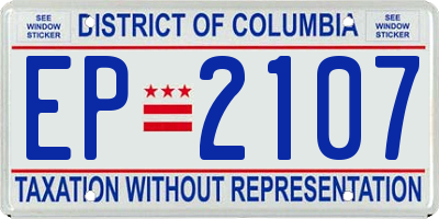 DC license plate EP2107