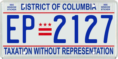 DC license plate EP2127