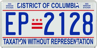 DC license plate EP2128