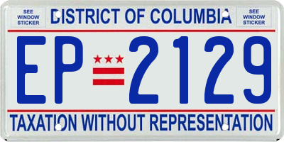 DC license plate EP2129