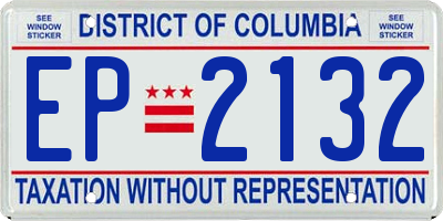 DC license plate EP2132