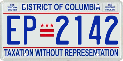 DC license plate EP2142