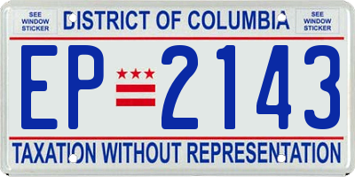 DC license plate EP2143