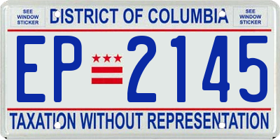 DC license plate EP2145