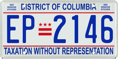 DC license plate EP2146