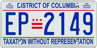 DC license plate EP2149