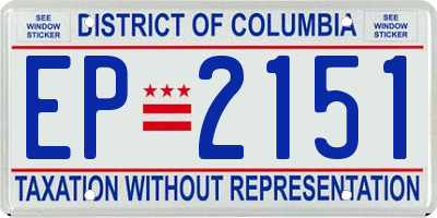 DC license plate EP2151