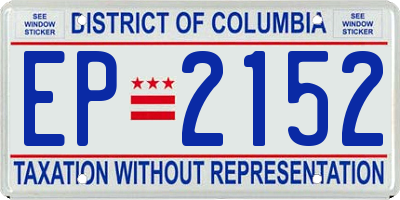 DC license plate EP2152