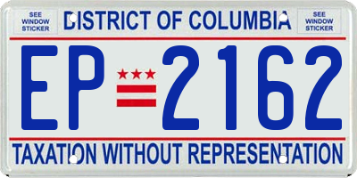 DC license plate EP2162