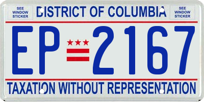 DC license plate EP2167