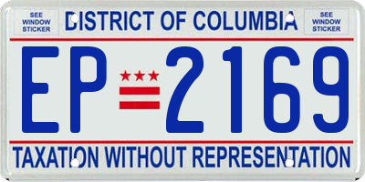 DC license plate EP2169