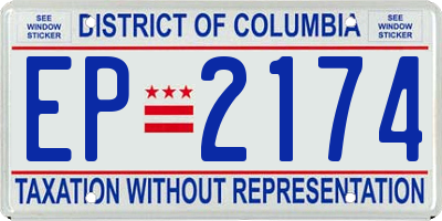 DC license plate EP2174