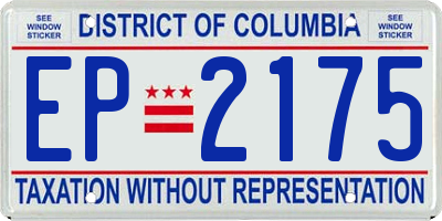 DC license plate EP2175