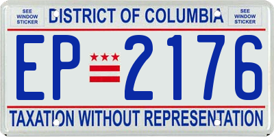 DC license plate EP2176
