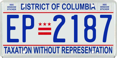 DC license plate EP2187