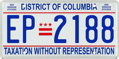 DC license plate EP2188