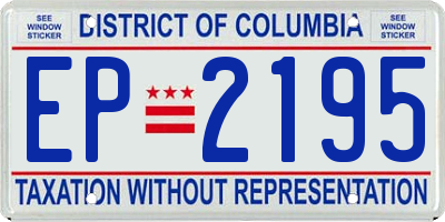 DC license plate EP2195