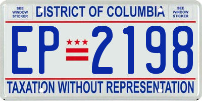 DC license plate EP2198