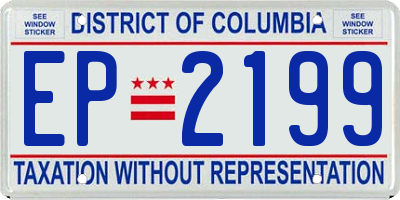 DC license plate EP2199