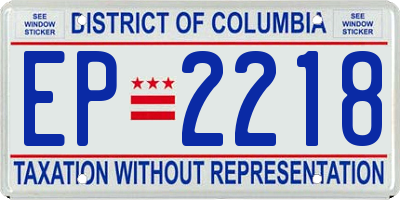 DC license plate EP2218