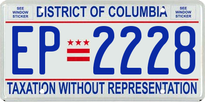 DC license plate EP2228