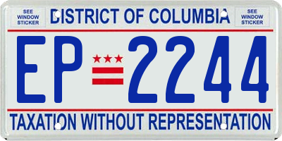 DC license plate EP2244
