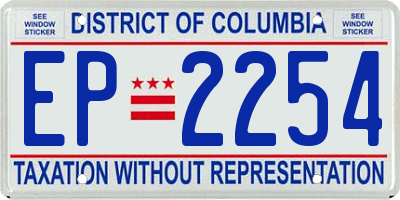 DC license plate EP2254