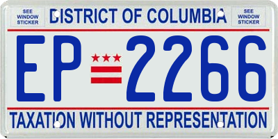 DC license plate EP2266