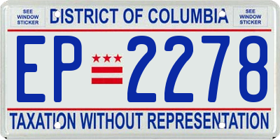 DC license plate EP2278