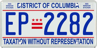 DC license plate EP2282