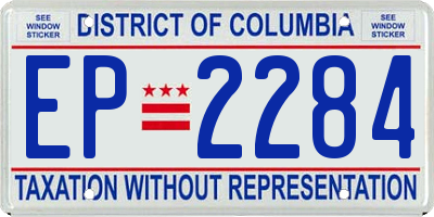 DC license plate EP2284
