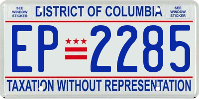 DC license plate EP2285