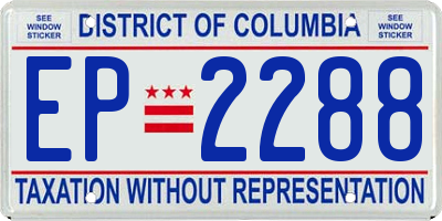DC license plate EP2288