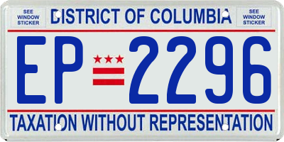 DC license plate EP2296