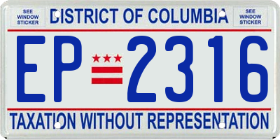 DC license plate EP2316