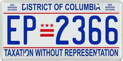 DC license plate EP2366