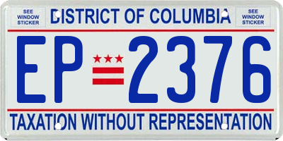 DC license plate EP2376