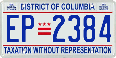 DC license plate EP2384