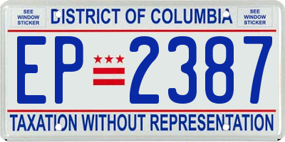 DC license plate EP2387