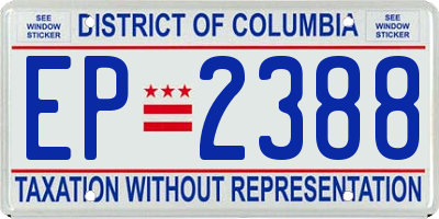 DC license plate EP2388