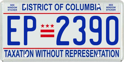 DC license plate EP2390