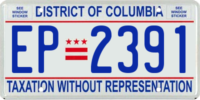 DC license plate EP2391