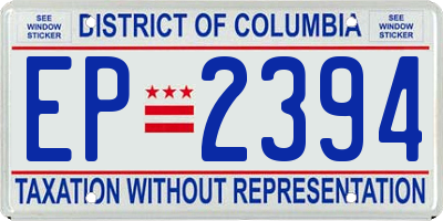 DC license plate EP2394