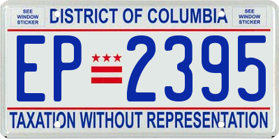 DC license plate EP2395