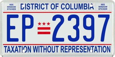 DC license plate EP2397