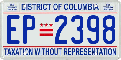 DC license plate EP2398
